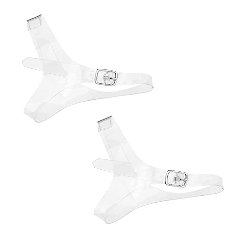 Allegra K Abnehmbare verstellbare Damen-Schuhriemen Gürtelbänder zum Halten lockerer High Heels Klar 20.5cm von Allegra K