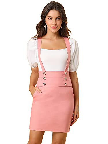 Allegra K Bleistiftrock mit Trägern, für Damen, Rosa, Größe XL Allegra K Bleistiftrock mit Trägern, für Damen, Rosa, Größe XL von Allegra K