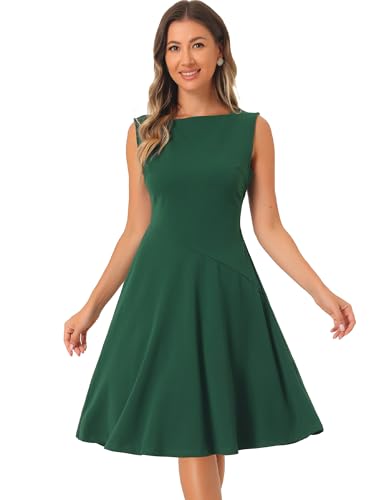 Allegra K Damen Ärmelloses Etuikleid Elegante Lehrer Business Bürokleider mit Quadratischem Ausschnitt Dunkelgrün XS Allegra K Damen Ärmelloses Etuikleid Elegante Lehrer Business Bürokleider mit Quadratischem Ausschnitt Dunkelgrün XS von Allegra K