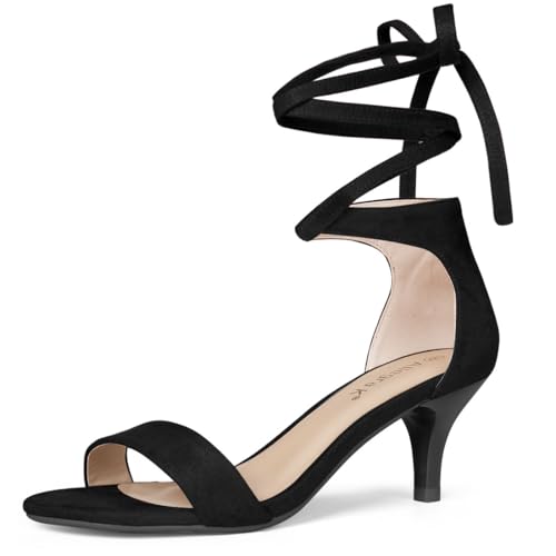 Allegra K Damen-Sandalen mit Kätzchenabsatz zum Schnüren Schwarz 41 Allegra K Damen-Sandalen mit Kätzchenabsatz zum Schnüren Schwarz 41 von Allegra K