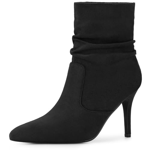 Allegra K Damen Slouch Pointy Toe Sockenstiefel Stiletto Heels Stiefeletten, Schwarz, 43 EU Allegra K Damen Slouch Pointy Toe Sockenstiefel Stiletto Heels Stiefeletten, Schwarz, 43 EU von Allegra K