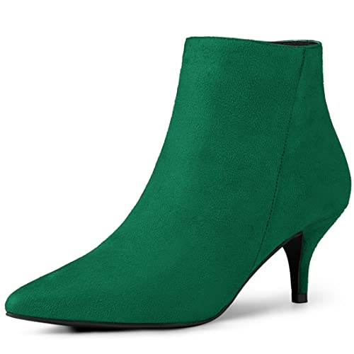 Allegra K Damen Stiefeletten mit spitzem Zehenbereich, Reißverschluss, Stiletto-Absatz, Stiefeletten, Smaragdrün, 40.5 EU Allegra K Damen Stiefeletten mit spitzem Zehenbereich, Reißverschluss, Stiletto-Absatz, Stiefeletten, Smaragdrün, 40.5 EU von Allegra K