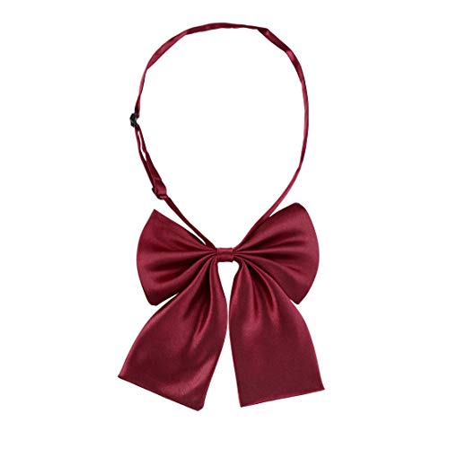 Allegra K Damen Verstellbare Einfarbig Bowknot Fliegen Weinrot 13 x 16 cm von Allegra K