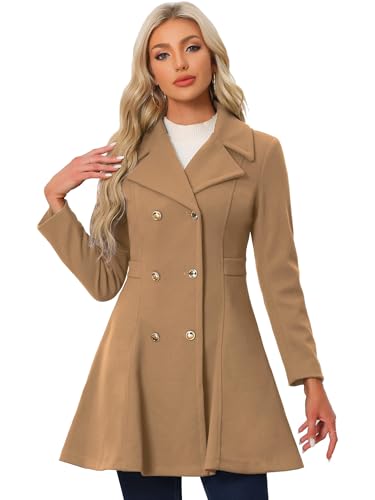 Allegra K Damen Wintermantel Langarm Reverskragen Kontrastierende A-Linie Mantel Kamel S Allegra K Damen Wintermantel Langarm Reverskragen Kontrastierende A-Linie Mantel Kamel S von Allegra K