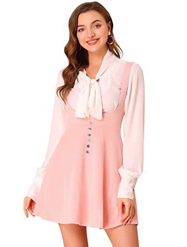 Allegra K Cottagecore-Kleid für Damen, Spaghettiträger, Kleiderrock, Kleider für Frauen, Pink, 3X-Groß von Allegra K