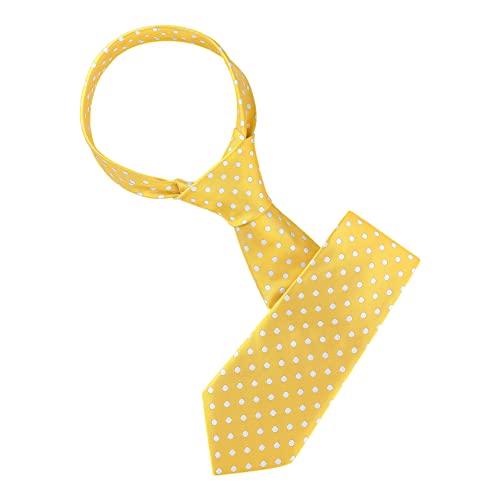 Allegra K Herren Klassische Formelle Polka Dots Self Tie Krawatte Gelb 145 cm von Allegra K