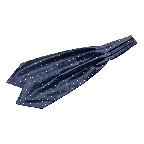 Allegra K Herren Polka Dots Cravat Tie Ascot Self Tie Cravat Scarf Navy Blau One Size von Allegra K