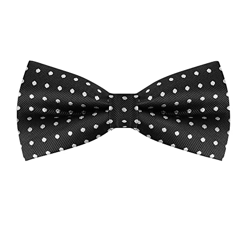 Allegra K Herren Polka Dots Vorgebundene Classic Design Bowtie Fliegen Schwarz Weiß One Size von Allegra K