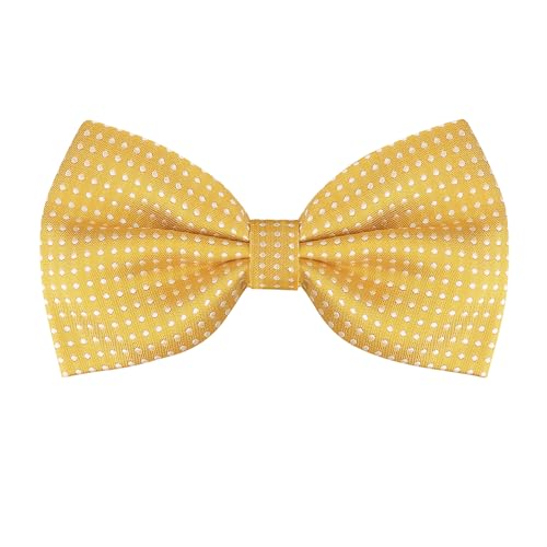 Allegra K Herren Polka Dots Vorgebundene Formale Party Bowtie Fliegen Gelb One Size von Allegra K