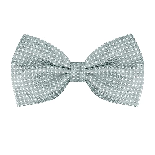 Allegra K Herren Polka Dots Vorgebundene Formale Party Bowtie Fliegen Grau One Size von Allegra K