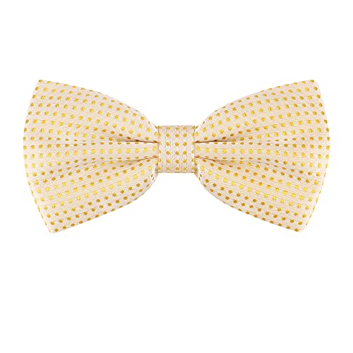 Allegra K Herren Polka Dots Vorgebundene Formale Party Bowtie Fliegen Hellgelb One Size von Allegra K