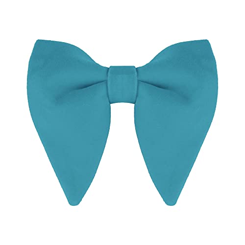 Allegra K Herren Samt Solid Vorgebunden Formell Party Prom Bowtie Fliegen Türkis One Size von Allegra K
