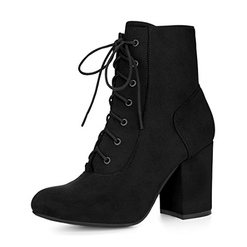 Allegra K Schnürstiefeletten für Damen mit klobigem Absatz Schwarz 41 Allegra K Schnürstiefeletten für Damen mit klobigem Absatz Schwarz 41 von Allegra K