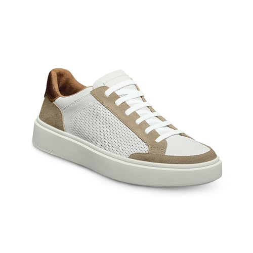 Allen Edmonds Oliver Herren-Sneaker, Knochenleder-Mix, 8 X-Wide von Allen Edmonds