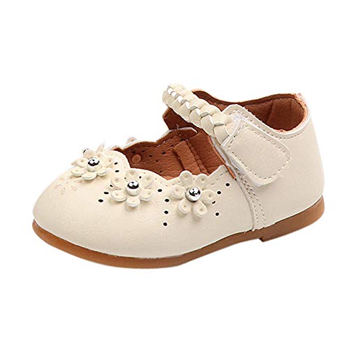 Allence Babyschuhe, Kleinkind Baby Mädchen Kinder Schuhe Blume Leder Einzelne Schuhe Weiche Sohle Prinzessin Schuhe von Allence