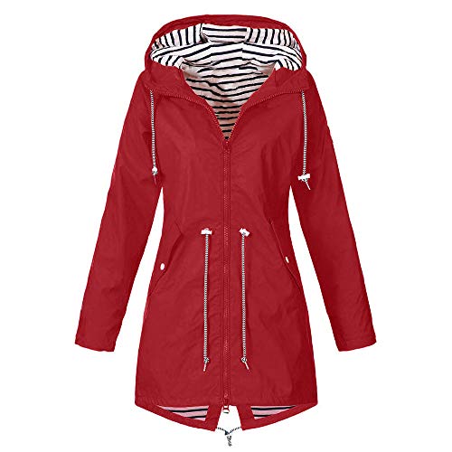 Allence Damen Outdoorjacken Wasserdichter Regenjacke Regenmantel Mit Kapuze Windproof Jacke Windbreaker üBergangsjacke Outdoorjacke Wetterschutz Funktionsjacke wasserdichte von Allence