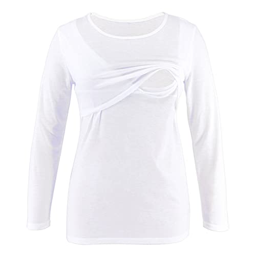 Allence Damen Stillshirt Umstandsshirt Langarmshirt Umstandsmode Schwangere Stillkleidung Doppelschicht Nursing Tops Allence Damen Stillshirt Umstandsshirt Langarmshirt Umstandsmode Schwangere Stillkleidung Doppelschicht Nursing Tops von Allence