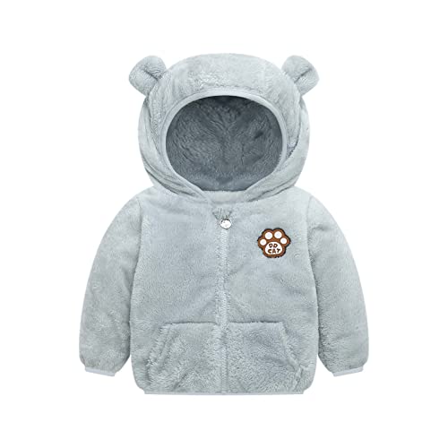 Neugeborenes Baby Mädchen Fleecejacke Herbst PlüSchjacke Winter Fleece Jacke Mit Kapuze Reißverschluss Kapuzenmantel Umhangjacke Dicke Warme Kleidung Oberbekleidung Wollfleece Wintermäntel von Allence