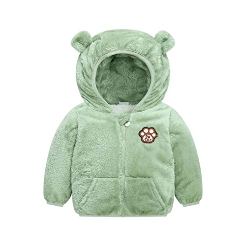 Neugeborenes Baby Mädchen Fleecejacke Herbst PlüSchjacke Winter Fleece Jacke Mit Kapuze Reißverschluss Kapuzenmantel Umhangjacke Dicke Warme Kleidung Oberbekleidung Wollfleece Wintermäntel von Allence