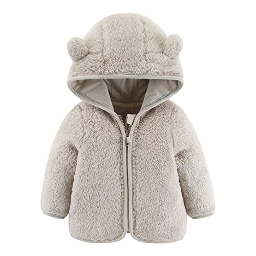 Neugeborenes Baby Mädchen Fleecejacke Herbst PlüSchjacke Winter Fleece Jacke Mit Kapuze Reißverschluss Kapuzenmantel Umhangjacke Dicke Warme Kleidung Oberbekleidung Wollfleece Wintermäntel von Allence