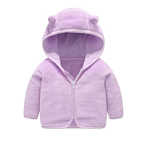 Neugeborenes Baby Mädchen Fleecejacke Herbst PlüSchjacke Winter Fleece Jacke Mit Kapuze Reißverschluss Kapuzenmantel Umhangjacke Dicke Warme Kleidung Oberbekleidung Wollfleece Wintermäntel von Allence
