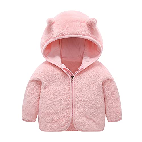 Neugeborenes Baby Mädchen Fleecejacke Herbst PlüSchjacke Winter Fleece Jacke Mit Kapuze Reißverschluss Kapuzenmantel Umhangjacke Dicke Warme Kleidung Oberbekleidung Wollfleece Wintermäntel von Allence