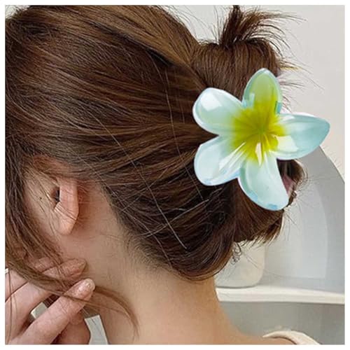 Allereya Haarklammer aus Acryl, Blumen-Haarklammer, blaue Blumen-Haarspange, Gänseblümchen-Halter, Haarspange, Blumen-Accessoires, Schmuck für Damen, Kopfschmuck von Allereya