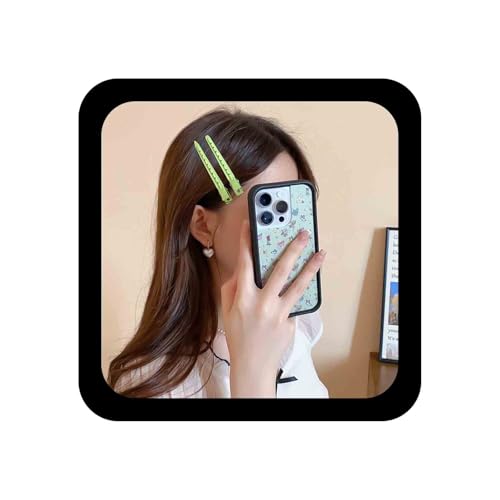 Allereya Metall Haarspangen Grün Haarnadel Clip Ente Rechnung Haarspangen Lange Seite Clip Barrette Metall Alligator Locken Clips Einfaches Haar Barrette Dekorative Haar-Accessoires Für Frauen von Allereya