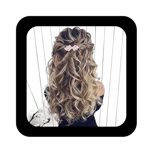 Allereya Perlen Haarspange Haarspange Gold Perle Haarspange Clip Perle Hochzeit Kopfschmuck Dekorative Perle Blume Kopf Clip Kopfbedeckung Braut Haarschmuck für Frauen und Mädchen Geschenke von Allereya