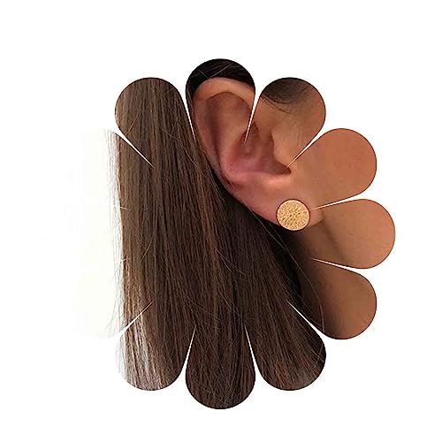 Allereya Vintage Münze Scheibe Ohrstecker Ohrringe Gehämmert Kreis Ohrringe Runde Münze Ohrringe Gold Minimal Ohrstecker Schmuck Für Frauen Und Mädchen von Allereya