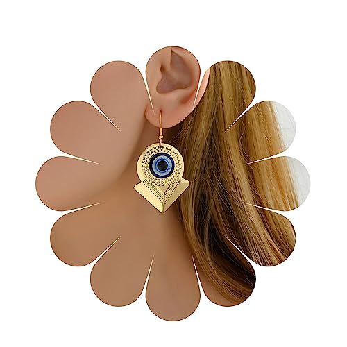 Allereya Vintage Teufel Auge Baumeln Ohrringe Auge Tropfen Ohrring Gold Pfeil Baumelnden Ohrringe Böse Auge Ohrringe Schmuck Für Frauen Und Mädchen von Allereya