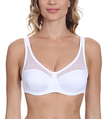 Alles Eleganter Damen Bügel BH Havana (Weiß, 85 C) von Alles