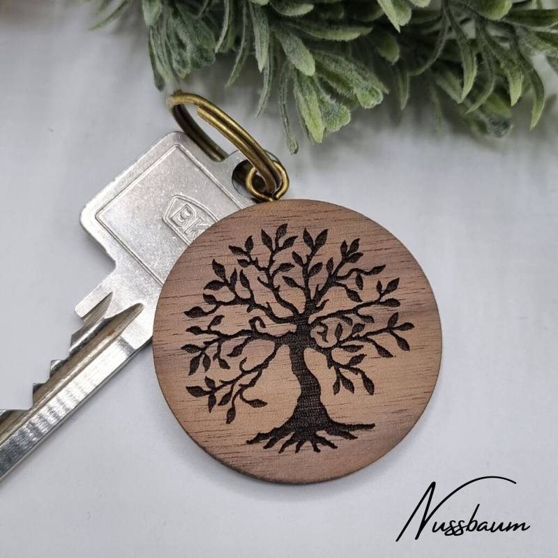 Schlüsselanhänger Lebensbaum | Massivholz Kirsch - Oder Nussbaum Schlüsselanhänger Lebensbaum | Massivholz Kirsch - Oder Nussbaum von AllesaufAnfang