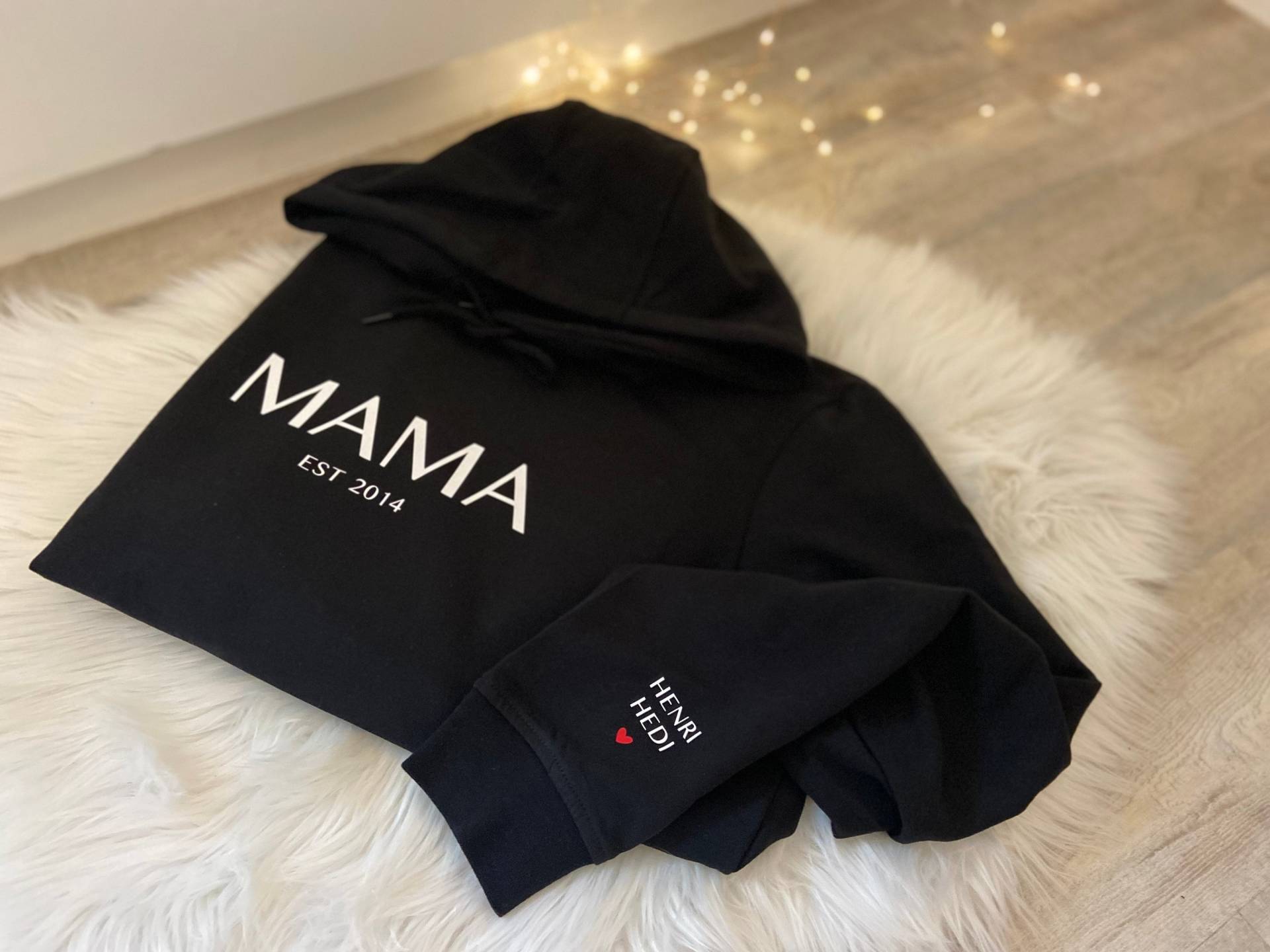 Kapuzenpulli Hoodie Personalisiert Individuell Pulli Geschen Persönlich Mama Kids von AllesausliebeByInka
