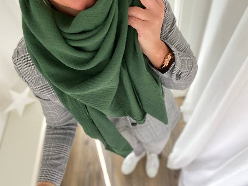 Musselintuch Damen Halstuch Dreieckstuch Xxl Tuch Tücher Schal von AllesausliebeByInka