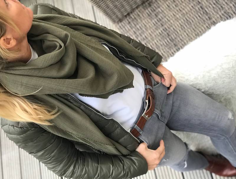 Musselintuch Damen Stirnband Tuch Kopftuch Xxl Musselin Mode Trend Accessoires von AllesausliebeByInka