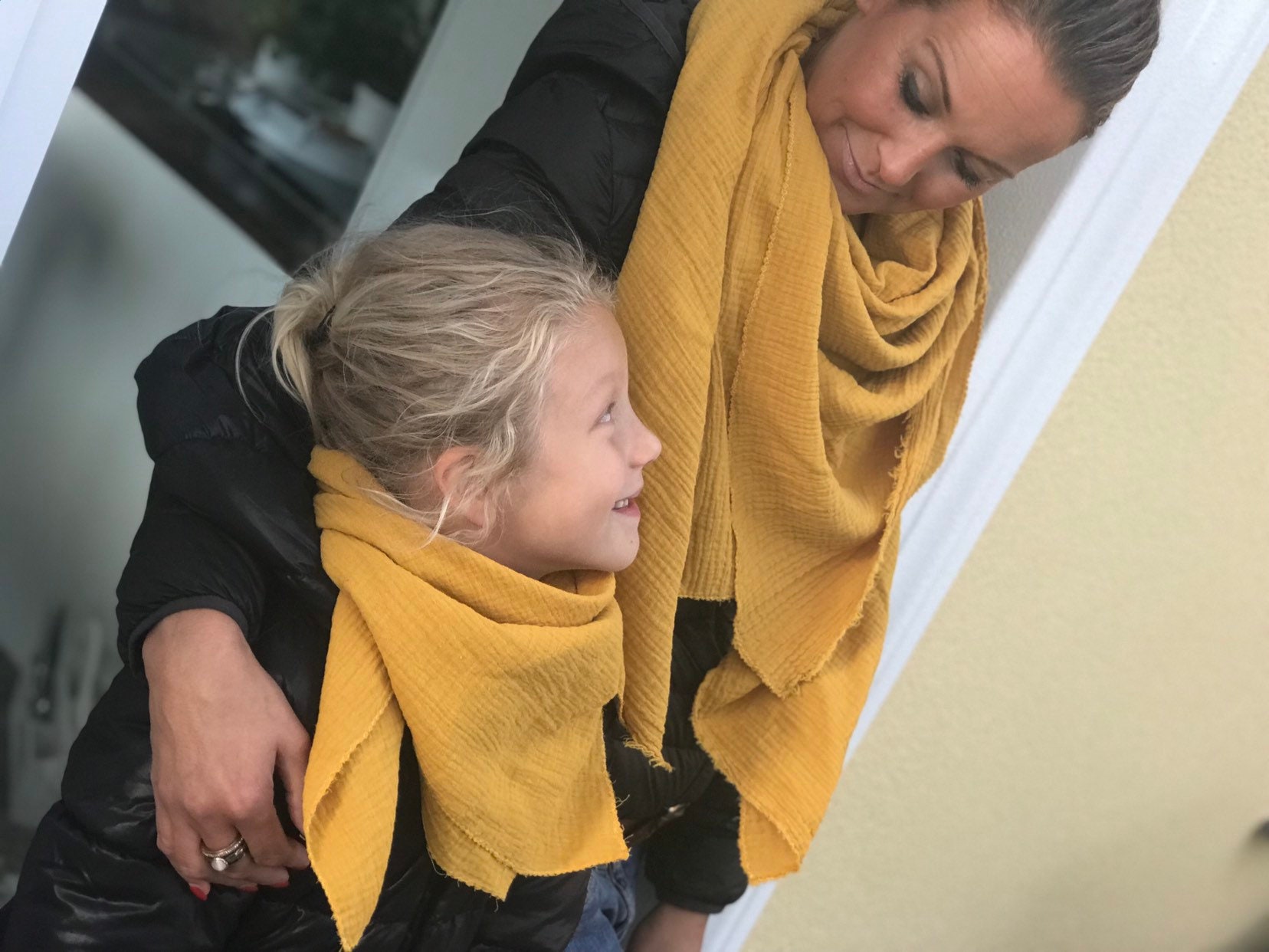 Mutter-Tochter-Set Musselin Musselintuch von AllesausliebeByInka