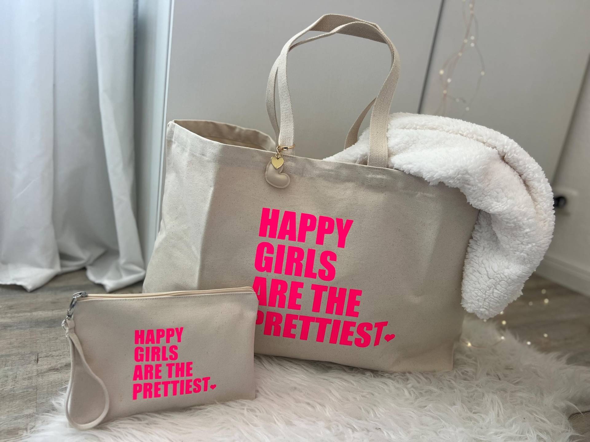 xxl Strandtasche Tasche Strand Beach Beachbag Neon Umhängetasche Groß von AllesausliebeByInka