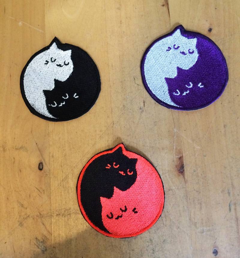 Yin Yang Katzen Aufnäher von AlleyKatGB
