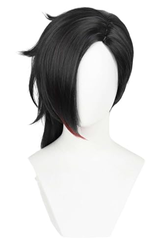 Alleyon LOL Vi Perücke Cosplay Damen Anime Kurze Gerade Perücken Schwarzes Haare für Halloween von Alleyon