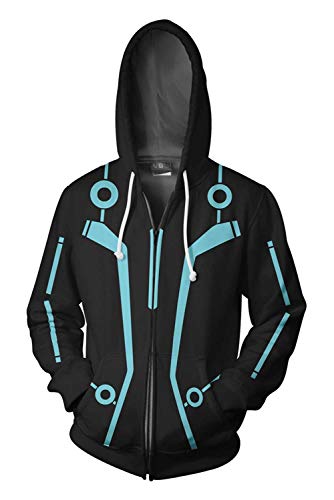 Alleyon Sam Flynn Kostüm Tron Film Cosplay Herren Hoodie Legacy Halloween Karneval Outfits M von Alleyon