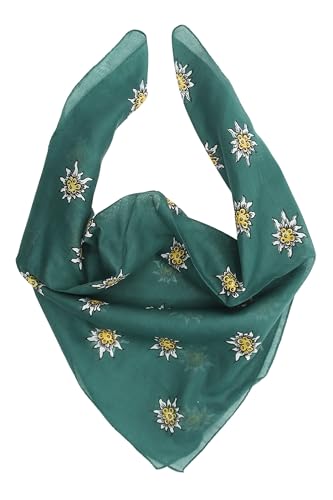 Allgäu Rebell Nickituch Edelweiß Halstuch Oktoberfest 52cm x 52cm von Allgäu Rebell