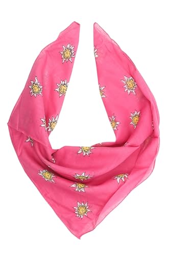 Allgäu Rebell Nickituch Edelweiß Halstuch Oktoberfest 52cm x 52cm von Allgäu Rebell