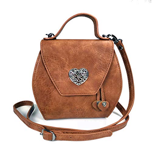 Allgäu Rebell Umhängetasche Dirndl aus wertigem Material, die ideale Dirndltasche 16cm x 13cm x 3cm von Allgäu Rebell