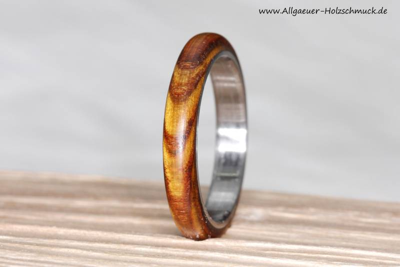 Essigbaum Holz Ring Aus Holzring Ehering Verlobungsring Freundschaftsring Handgefertigter Naturschmuck Hochzeitsringe Handmade von AllgaeuerHolzschmuck