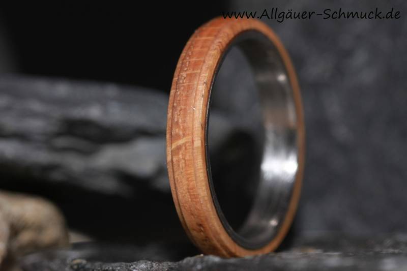 Ringe Ring Eichenholz Aus Holz Holzring Ehering Verlobungsring Freundschaftsring Handgefertigter Naturschmuck Hochzeitsringe Handmade von AllgaeuerHolzschmuck