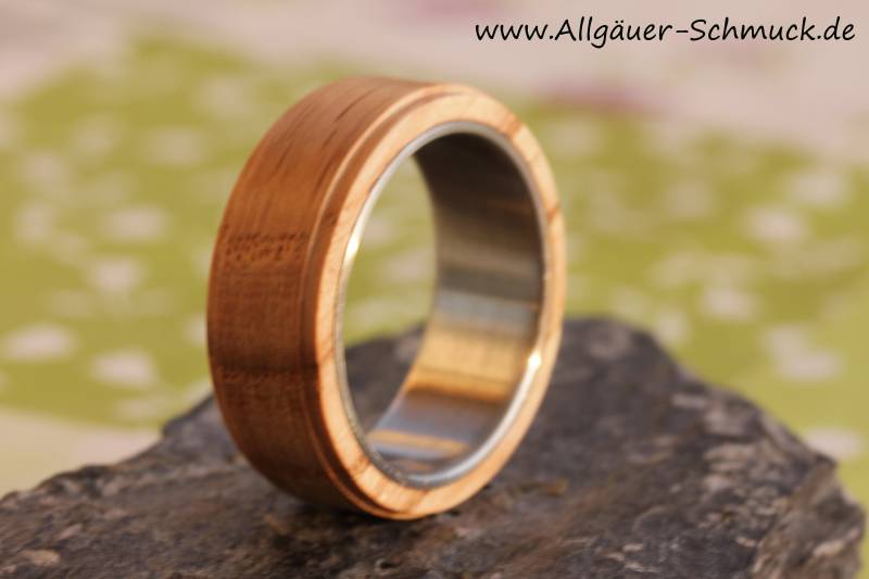 Ringe Ring Eichenholz Aus Holz Holzring Ehering Verlobungsring Freundschaftsring Handgefertigter Naturschmuck Hochzeitsringe Handmade von AllgaeuerHolzschmuck