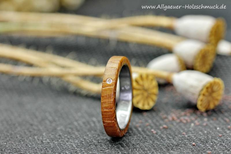 Ringe Ring Eichenholz Aus Holz Holzring Ehering Verlobungsring Freundschaftsring Handgefertigter Naturschmuck Hochzeitsringe Handmade von AllgaeuerHolzschmuck
