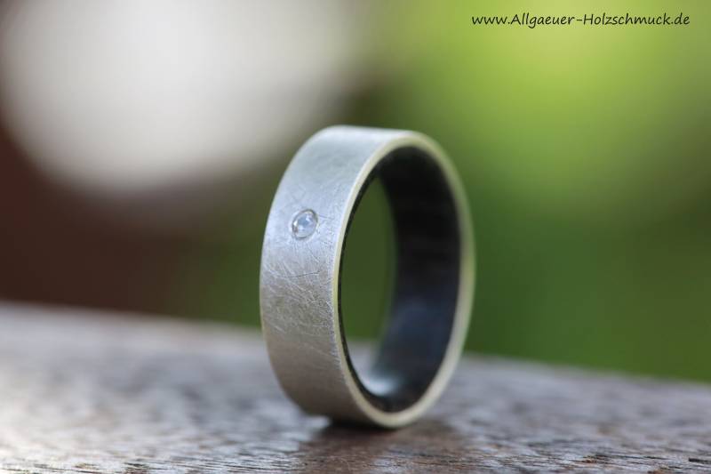 Ringe Ring Eichenholz Holzring Ehering Verlobungsring Freundschaftsring Handgefertigter Naturschmuck Hochzeitsringe Handmade von AllgaeuerHolzschmuck