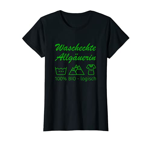 Damen Waschechte Allgäuerin 100% Biologisch Berg Liebe Allgäu T-Shirt Damen Waschechte Allgäuerin 100% Biologisch Berg Liebe Allgäu T-Shirt von Allgäuerin Allgäu Berg Liebe Design